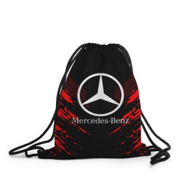 Рюкзак-мешок 3D с принтом MERCEDES-BENZ SPORT COLLECTION в Белгороде, 100% полиэстер | плотность ткани — 200 г/м2, размер — 35 х 45 см; лямки — толстые шнурки, застежка на шнуровке, без карманов и подкладки | auto | automobile | car | machine | mercedes benz | motor | motor car | sport car | автомашина | бренд | легковой автомобиль | марка | мерседес | спортивный автомобиль | тачка