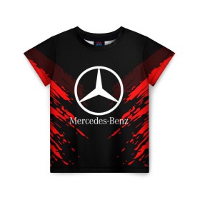 Детская футболка 3D с принтом MERCEDES-BENZ SPORT COLLECTION в Белгороде, 100% гипоаллергенный полиэфир | прямой крой, круглый вырез горловины, длина до линии бедер, чуть спущенное плечо, ткань немного тянется | auto | automobile | car | machine | mercedes benz | motor | motor car | sport car | автомашина | бренд | легковой автомобиль | марка | мерседес | спортивный автомобиль | тачка