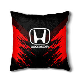 Подушка 3D с принтом HONDA SPORT COLLECTION в Белгороде, наволочка – 100% полиэстер, наполнитель – холлофайбер (легкий наполнитель, не вызывает аллергию). | состоит из подушки и наволочки. Наволочка на молнии, легко снимается для стирки | auto | automobile | car | honda | machine | motor | motor car | sport car | автомашина | бренд | легковой автомобиль | марка | спортивный автомобиль | тачка | хонда