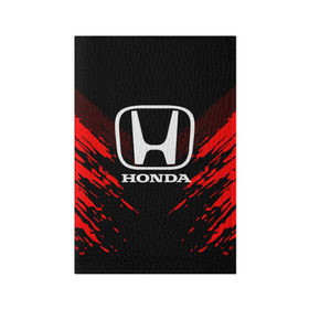 Обложка для паспорта матовая кожа с принтом HONDA SPORT COLLECTION в Белгороде, натуральная матовая кожа | размер 19,3 х 13,7 см; прозрачные пластиковые крепления | auto | automobile | car | honda | machine | motor | motor car | sport car | автомашина | бренд | легковой автомобиль | марка | спортивный автомобиль | тачка | хонда