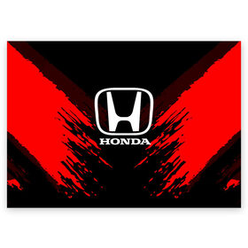 Поздравительная открытка с принтом HONDA SPORT COLLECTION в Белгороде, 100% бумага | плотность бумаги 280 г/м2, матовая, на обратной стороне линовка и место для марки
 | Тематика изображения на принте: auto | automobile | car | honda | machine | motor | motor car | sport car | автомашина | бренд | легковой автомобиль | марка | спортивный автомобиль | тачка | хонда