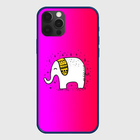 Чехол для iPhone 12 Pro с принтом Радужный слоник в Белгороде, силикон | область печати: задняя сторона чехла, без боковых панелей | Тематика изображения на принте: детские | животные | слон | слоник | слоны