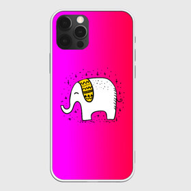 Чехол для iPhone 12 Pro Max с принтом Радужный слоник в Белгороде, Силикон |  | Тематика изображения на принте: детские | животные | слон | слоник | слоны