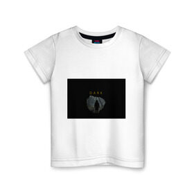 Детская футболка хлопок с принтом dark_3 в Белгороде, 100% хлопок | круглый вырез горловины, полуприлегающий силуэт, длина до линии бедер | dark | netflix | тьма