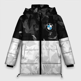 Женская зимняя куртка 3D с принтом BMW BLACK COLLECTION в Белгороде, верх — 100% полиэстер; подкладка — 100% полиэстер; утеплитель — 100% полиэстер | длина ниже бедра, силуэт Оверсайз. Есть воротник-стойка, отстегивающийся капюшон и ветрозащитная планка. 

Боковые карманы с листочкой на кнопках и внутренний карман на молнии | auto | bmw | motorsport | авто | автомобиль | автомобильные | бмв | бренд | марка | машины | моторспорт | спорт