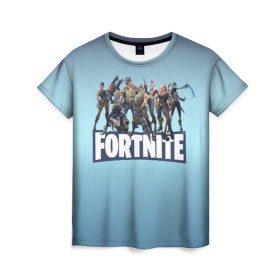 Женская футболка 3D с принтом Fortnite_9 в Белгороде, 100% полиэфир ( синтетическое хлопкоподобное полотно) | прямой крой, круглый вырез горловины, длина до линии бедер | battle royale | epic games | fortnite | pvp | survival | tps | unreal | выживание | кооператив | королевская битва | песочница | фортнайт | шутер