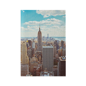 Обложка для паспорта матовая кожа с принтом Столица мира (Нью-Йорк) в Белгороде, натуральная матовая кожа | размер 19,3 х 13,7 см; прозрачные пластиковые крепления | america | new york | usa | америка | каменные джунгли | нью йорк | сша