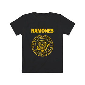 Детская футболка хлопок с принтом Ramones в Белгороде, 100% хлопок | круглый вырез горловины, полуприлегающий силуэт, длина до линии бедер | punk | punkrock | панк