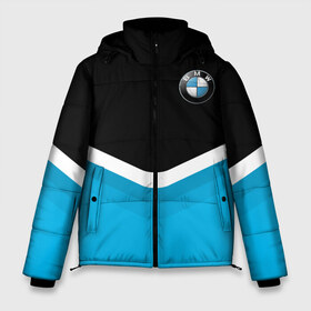 Мужская зимняя куртка 3D с принтом BMW Black & Blue в Белгороде, верх — 100% полиэстер; подкладка — 100% полиэстер; утеплитель — 100% полиэстер | длина ниже бедра, свободный силуэт Оверсайз. Есть воротник-стойка, отстегивающийся капюшон и ветрозащитная планка. 

Боковые карманы с листочкой на кнопках и внутренний карман на молнии. | bmw | bu | collection | line | m5 | moto | motosport | rally | sport | авто | баварские | байкер | байкеры | беха | бмв | бумер | бэха | германия | гонки | гонщик | гонщики | заводы | лайн | м5 | машина | мото | моторные | мотоспорт