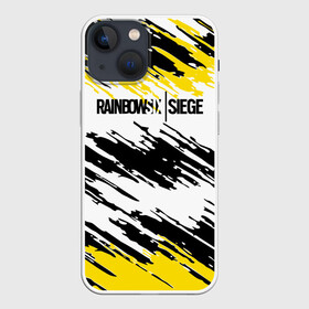 Чехол для iPhone 13 mini с принтом RAINBOW SIX SIEGE | РАДУГА 6 ОСАДА | R6S в Белгороде,  |  | cybersport | esports | pro league | r6 | rainbow | rainbow six | siege | six | армия | боевик | военные | война | игры | киберспорт | логотип | оперативники | радуга | шутер