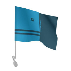 Флаг для автомобиля с принтом Chrysler в Белгороде, 100% полиэстер | Размер: 30*21 см | chrysler |   | авто | крайслер | машина