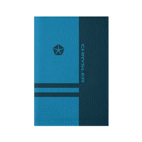 Обложка для паспорта матовая кожа с принтом Chrysler в Белгороде, натуральная матовая кожа | размер 19,3 х 13,7 см; прозрачные пластиковые крепления | Тематика изображения на принте: chrysler |   | авто | крайслер | машина