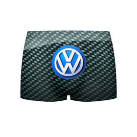 Мужские трусы 3D с принтом Volkswagen SPORT в Белгороде, 50% хлопок, 50% полиэстер | классическая посадка, на поясе мягкая тканевая резинка | Тематика изображения на принте: 