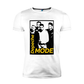 Мужская футболка премиум с принтом Группа Depeche Mode в Белгороде, 92% хлопок, 8% лайкра | приталенный силуэт, круглый вырез ворота, длина до линии бедра, короткий рукав | depeche mode | альтернативный | вестник моды | депеш мод | депешмод | дэйв гаан | индастриал | мартин гор | музыка | новая волна | роза | рок | синти поп | электроник | энди флетчер