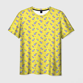 Мужская футболка 3D с принтом Ананас в Белгороде, 100% полиэфир | прямой крой, круглый вырез горловины, длина до линии бедер | Тематика изображения на принте: ананас | еда | фрукты
