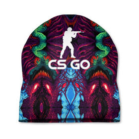 Шапка 3D с принтом CS GO hyper beast collection в Белгороде, 100% полиэстер | универсальный размер, печать по всей поверхности изделия | скоростной зверь