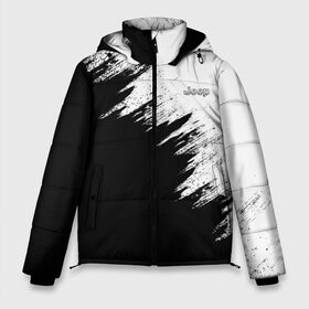 Мужская зимняя куртка 3D с принтом JEEP в Белгороде, верх — 100% полиэстер; подкладка — 100% полиэстер; утеплитель — 100% полиэстер | длина ниже бедра, свободный силуэт Оверсайз. Есть воротник-стойка, отстегивающийся капюшон и ветрозащитная планка. 

Боковые карманы с листочкой на кнопках и внутренний карман на молнии. | Тематика изображения на принте: auto | car | jeep | race | авто | гонки | джип | краска | краски | марка | машина