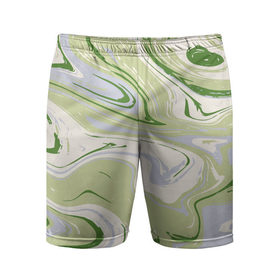 Мужские шорты 3D спортивные с принтом marble green в Белгороде,  |  | Тематика изображения на принте: abstraction | color | marble | texture | абстракция | краска | краски | разводы | текстура | цвет