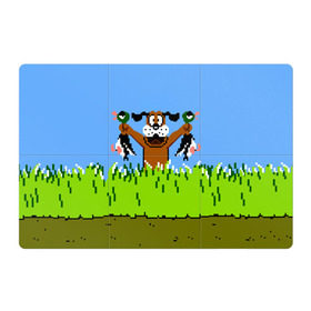 Магнитный плакат 3Х2 с принтом Duck Hunt в Белгороде, Полимерный материал с магнитным слоем | 6 деталей размером 9*9 см | 8 bit | 8 бит | dendy | dog | duck | hunt | nes | nintendo | oldschool | pixel art | денди | игра | нинтендо | охота | собака
