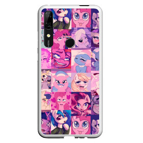 Чехол для Honor P Smart Z с принтом My Little Pony Ahegao в Белгороде, Силикон | Область печати: задняя сторона чехла, без боковых панелей | 