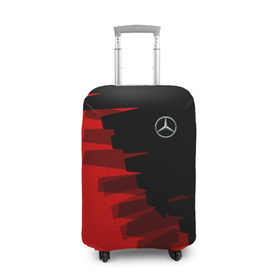 Чехол для чемодана 3D с принтом MERCEDES BENZ SPORT в Белгороде, 86% полиэфир, 14% спандекс | двустороннее нанесение принта, прорези для ручек и колес | amg | auto | mercedes | авто | автомобиль | автомобильные | амг | бренд | марка | машины | мерседес