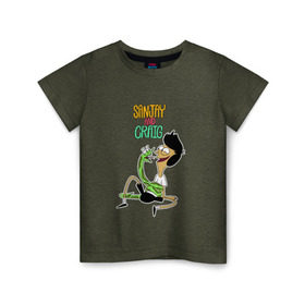 Детская футболка хлопок с принтом Санджей и Крейг в Белгороде, 100% хлопок | круглый вырез горловины, полуприлегающий силуэт, длина до линии бедер | sanjay and craig | крейг | мультфильм | санджей