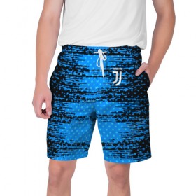 Мужские шорты 3D с принтом Juventus sport uniform в Белгороде,  полиэстер 100% | прямой крой, два кармана без застежек по бокам. Мягкая трикотажная резинка на поясе, внутри которой широкие завязки. Длина чуть выше колен | 