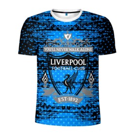 Мужская футболка 3D спортивная с принтом Liverpool sport uniform в Белгороде, 100% полиэстер с улучшенными характеристиками | приталенный силуэт, круглая горловина, широкие плечи, сужается к линии бедра | football | soccer | ливерпуль