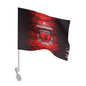 Флаг для автомобиля с принтом Liverpool sport uniform в Белгороде, 100% полиэстер | Размер: 30*21 см | football | soccer | ливерпуль