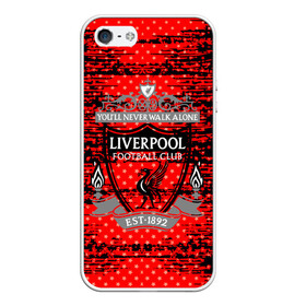 Чехол для iPhone 5/5S матовый с принтом Liverpool sport uniform в Белгороде, Силикон | Область печати: задняя сторона чехла, без боковых панелей | football | soccer | ливерпуль