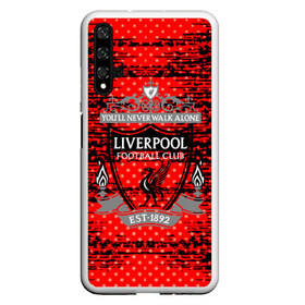 Чехол для Honor 20 с принтом Liverpool sport uniform в Белгороде, Силикон | Область печати: задняя сторона чехла, без боковых панелей | football | soccer | ливерпуль