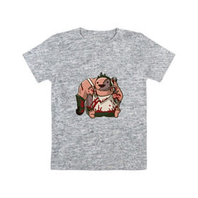 Детская футболка хлопок с принтом Pudge в Белгороде, 100% хлопок | круглый вырез горловины, полуприлегающий силуэт, длина до линии бедер | 