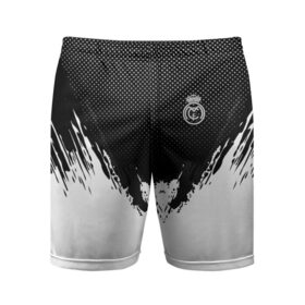 Мужские шорты 3D спортивные с принтом Real Madrid black 2018 в Белгороде,  |  | football | soccer | реал мадрид