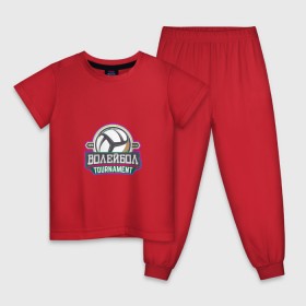 Детская пижама хлопок с принтом Волейбол в Белгороде, 100% хлопок |  брюки и футболка прямого кроя, без карманов, на брюках мягкая резинка на поясе и по низу штанин
 | 