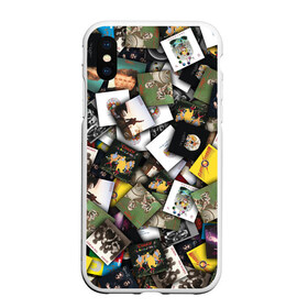 Чехол для iPhone XS Max матовый с принтом Queen Дискография в Белгороде, Силикон | Область печати: задняя сторона чехла, без боковых панелей | freddie mercury | альбом | квин | куин | обложка | паттерн | рок | фредди меркьюри