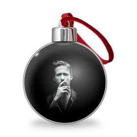 Ёлочный шар с принтом Ryan Gosling в Белгороде, Пластик | Диаметр: 77 мм | ryan gosling | актер | райан гослинг