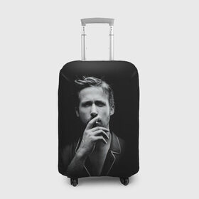 Чехол для чемодана 3D с принтом Ryan Gosling в Белгороде, 86% полиэфир, 14% спандекс | двустороннее нанесение принта, прорези для ручек и колес | ryan gosling | актер | райан гослинг