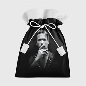 Подарочный 3D мешок с принтом Ryan Gosling в Белгороде, 100% полиэстер | Размер: 29*39 см | Тематика изображения на принте: ryan gosling | актер | райан гослинг