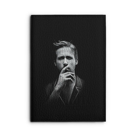 Обложка для автодокументов с принтом Ryan Gosling в Белгороде, натуральная кожа |  размер 19,9*13 см; внутри 4 больших “конверта” для документов и один маленький отдел — туда идеально встанут права | Тематика изображения на принте: ryan gosling | актер | райан гослинг
