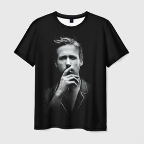 Мужская футболка 3D с принтом Ryan Gosling в Белгороде, 100% полиэфир | прямой крой, круглый вырез горловины, длина до линии бедер | ryan gosling | актер | райан гослинг