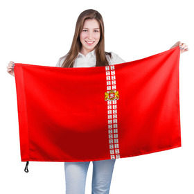 Флаг 3D с принтом Грузия, лента с гербом в Белгороде, 100% полиэстер | плотность ткани — 95 г/м2, размер — 67 х 109 см. Принт наносится с одной стороны | ge | geo | georgia  | батуми | грузия | картли | кутаиси | сакартвело | тбилиси
