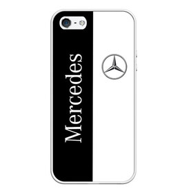 Чехол для iPhone 5/5S матовый с принтом Mercedes в Белгороде, Силикон | Область печати: задняя сторона чехла, без боковых панелей | benz | mercedes | авто | автомобиль | бенз | мерседес