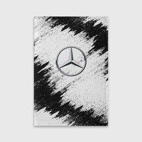 Обложка для паспорта матовая кожа с принтом Mercedes в Белгороде, натуральная матовая кожа | размер 19,3 х 13,7 см; прозрачные пластиковые крепления | mercedes | мерседес