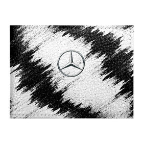 Обложка для студенческого билета с принтом Mercedes в Белгороде, натуральная кожа | Размер: 11*8 см; Печать на всей внешней стороне | mercedes | мерседес