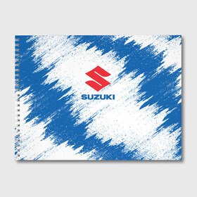 Альбом для рисования с принтом Suzuki в Белгороде, 100% бумага
 | матовая бумага, плотность 200 мг. | Тематика изображения на принте: auto | car | race | suzuki | авто | гонки | краска | краски | марка | машина | сузуки