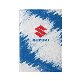Обложка для паспорта матовая кожа с принтом Suzuki в Белгороде, натуральная матовая кожа | размер 19,3 х 13,7 см; прозрачные пластиковые крепления | auto | car | race | suzuki | авто | гонки | краска | краски | марка | машина | сузуки