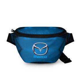 Поясная сумка 3D с принтом Mazda SPORT в Белгороде, 100% полиэстер | плотная ткань, ремень с регулируемой длиной, внутри несколько карманов для мелочей, основное отделение и карман с обратной стороны сумки застегиваются на молнию | 