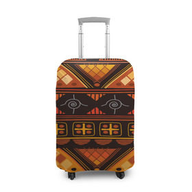 Чехол для чемодана 3D с принтом Aztec ornament в Белгороде, 86% полиэфир, 14% спандекс | двустороннее нанесение принта, прорези для ручек и колес | aztec | geometry | pattern | symbol | world | ацтек | геометрия | народный | орнамент | символы | узор | этника | этнический