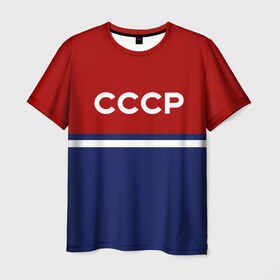Мужская футболка 3D с принтом СССР в Белгороде, 100% полиэфир | прямой крой, круглый вырез горловины, длина до линии бедер | россия | советский союз | ссср