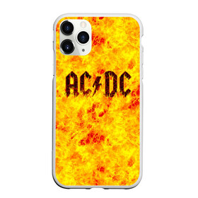Чехол для iPhone 11 Pro матовый с принтом AC DC Hell-Fire в Белгороде, Силикон |  | ac dc | acdc | fire | hard rock | rock | асдс | рок | эй си ди си